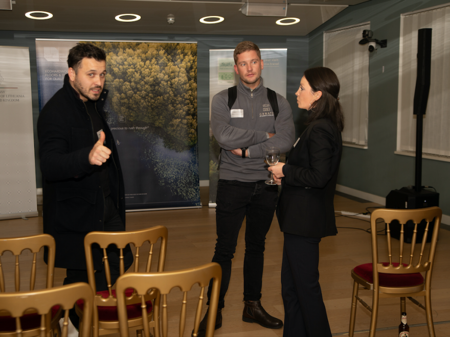 Martinas Rakauskas (MNM Fix), Dovilė Ilevičiūtė (Ecohardwood), Žygimantas Daugėla (Ornate Kitchens & Interiors).