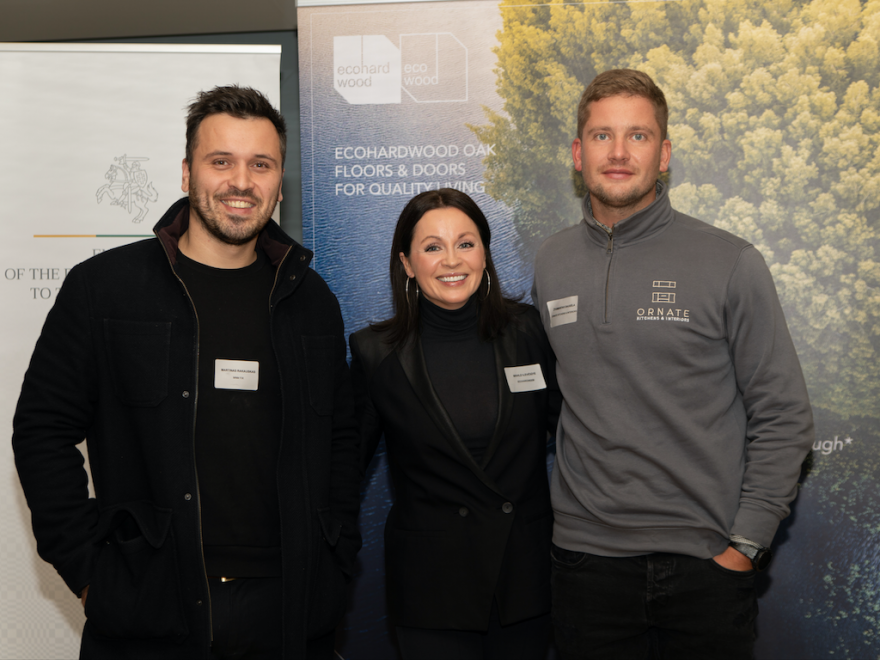 Martinas Rakauskas (MNM Fix), Dovilė Ilevičiūtė (Ecohardwood), Žygimantas Daugėla (Ornate Kitchens & Interiors).