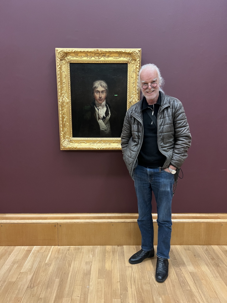 Pius Muller visiting Tate Britain gallery in London.