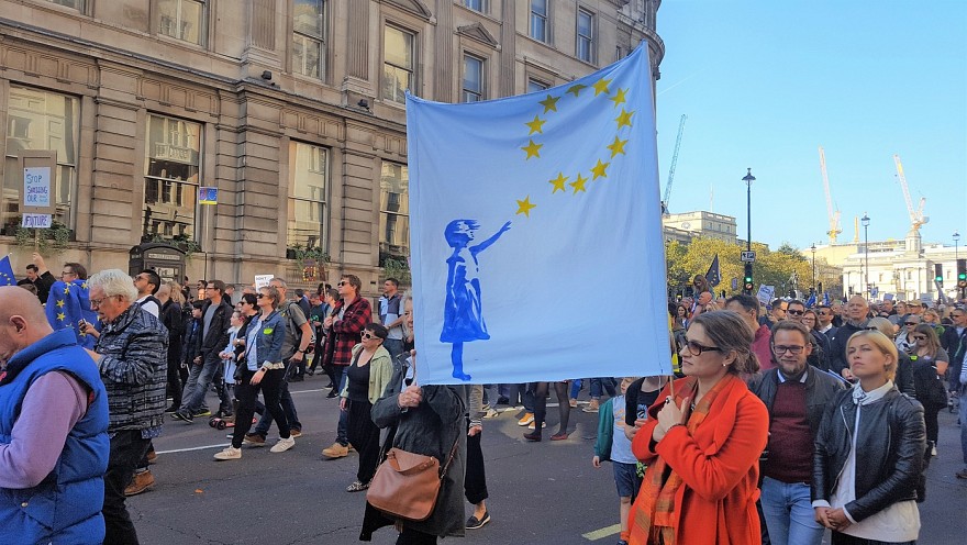 Protestas prieš Brexit Londone. Andriaus Kasparavičiaus foto.