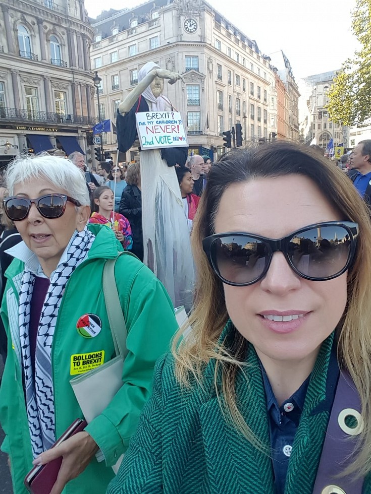 Protestas prieš Brexit Londone. Jūratės Slabadienės foto.