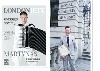 Lithuanian accordion virtuoso Martynas Levickis appointed professor at London's Royal Academy of Music
